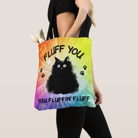 Vuilt u met fluffin Fluff Kitty Cat Tote Bag (Dichtbij)