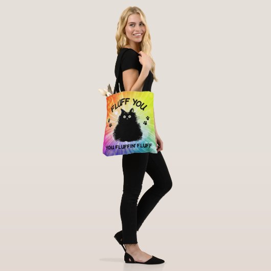 Vuilt u met fluffin Fluff Kitty Cat Tote Bag (Op model)