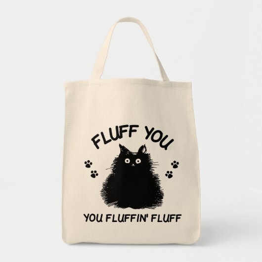 Vuilt u met fluffin Fluff Kitty Cat Tote Bag (Voorkant)