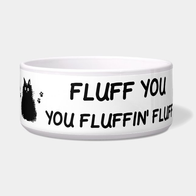 Vuilt u met fluffin Fluff Kitty Cat Voerbakje (Links)