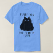 Vuilt u uw fluffin flauwekul zwarte kat t-shirt (Design voorkant)