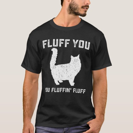 Vuilt u uw fluffin, vlot, grappige kat t-shirt (Voorkant)