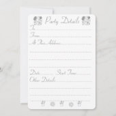 Vuilveldmuis met bessen sneeuwend wild kaart (Achterkant)