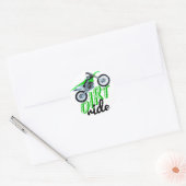 Vuilverslaafde Ronde Sticker (Envelop)