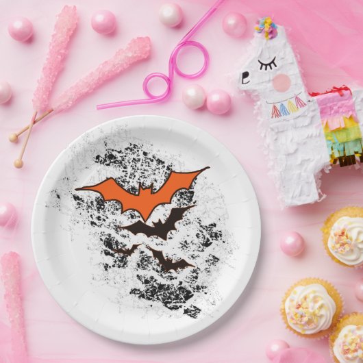 vuilvleermuizen Halloween partij levert wit Papieren Bordje (Feest)