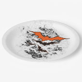 vuilvleermuizen Halloween partij levert wit Papieren Bordje (Gekanteld)