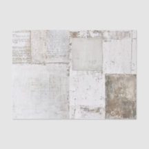Vuilwitte geschilderde ephemera krantenpapier coll