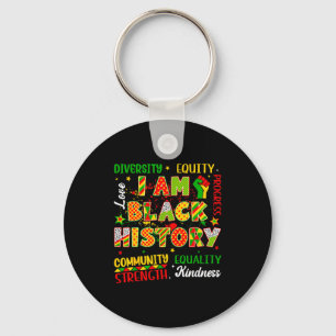 Vuist Black Power Zwarte Geschiedenis Maand Afrika Sleutelhanger
