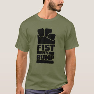 Vuist Mijn Buikgrappige Ruimtealienontwerp T-shirt