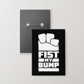 Vuist Mijn Bump Grappig Ruimtebuitenaards Ontwerp  Button (Voorkant / Achterkant)