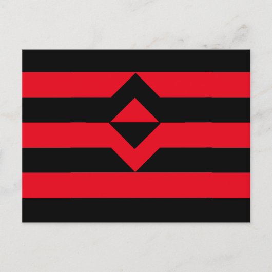 Vuist Pride Vlag Briefkaart (Voorkant)