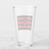 Vuist Pride Vlag Glas (Achterkant)