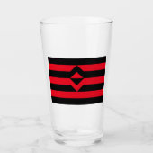 Vuist Pride Vlag Glas (Voorkant)