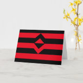 Vuist Pride Vlag Kaart (Gele Bloem)