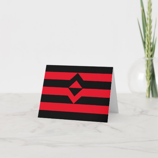 Vuist Pride Vlag Kaart (Voorkant)