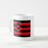 Vuist Pride Vlag Koffiemok (Voorkant links)