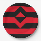 Vuist Pride Vlag Papieren Bordje (Voorkant)