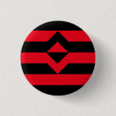 Vuist Pride Vlag Ronde Button 3,2 Cm (Voorkant)