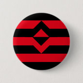 Vuist Pride Vlag Ronde Button 5,7 Cm (Voorkant)