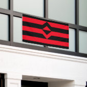 Vuist Pride Vlag Spandoek (Buitenkant Gebouw)