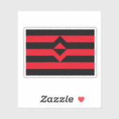 Vuist Pride Vlag Sticker (Vel)