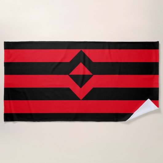 Vuist Pride Vlag Strandlaken (Voorkant)