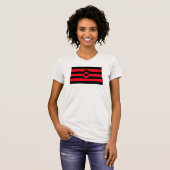 Vuist Pride Vlag T-shirt (Voorkant volledig)