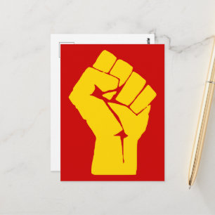 Vuist, Rebel, Relletje, Verzet, Communistische Sti Briefkaart