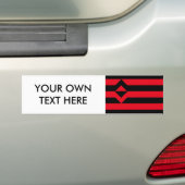 VUIST TROTS VLAG BUMPERSTICKER (Op auto)