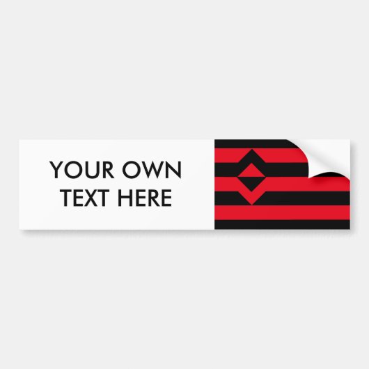 VUIST TROTS VLAG BUMPERSTICKER (Voorkant)