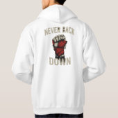 Vuist van Trotsering Hoodie (Achterkant)