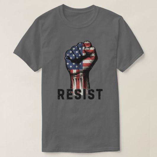   Vuist Weerstand  T-shirt (Design voorkant)
