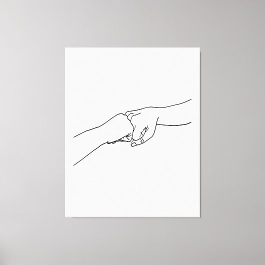 vuistbobbels, High Fives & Jazz Hands Canvas Afdruk (Voorkant)