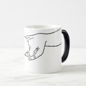 vuistbobbels, High Fives & Jazz Hands Magische Mok (Voorkant rechts)