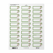Vuistje de Snowman Retouradres Labels (Full Sheet)