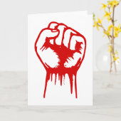 Vuistjes Wenskaarten Kaart (Gele Bloem)