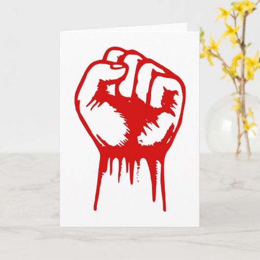 Vuistjes Wenskaarten Kaart (Gele Bloem)