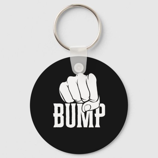 vuistslag Sticker Sleutelhanger (Voorkant)
