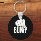 vuistslag Sticker Sleutelhanger (Voorkant)