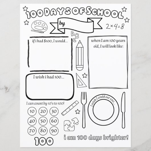 Vul 100 schooldagen in (Voorkant)