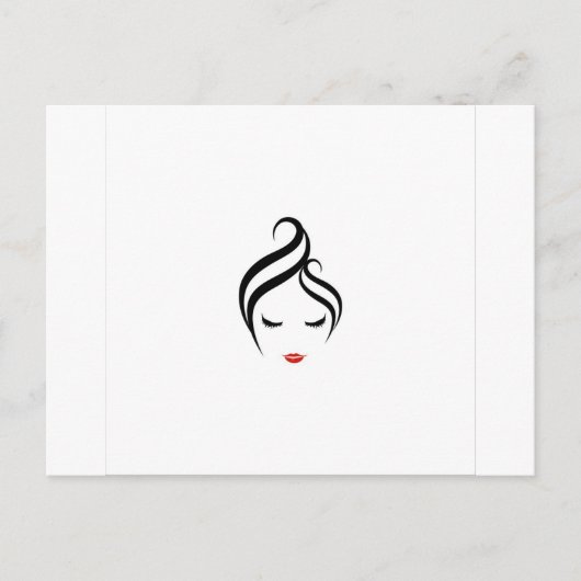 Vul aan met haarstijl briefkaart (Voorkant)