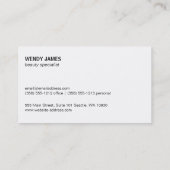 Vul artiest/leder/grijze textuur in visitekaartje (Achterkant)