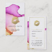 Vul artistiek Visitekaartje in - grafische Waterve Afsprakenkaartje (Voorkant / Achterkant)