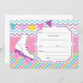 Vul blanks uitnodiging rolschaatsen in (Voorkant / Achterkant)