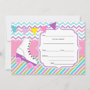 Vul blanks uitnodiging rolschaatsen in