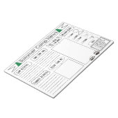 Vul Camp Letter Summer Camp Briefpapier in Notitieblok (Schuin)