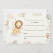 Vul de blanco-uitnodiging leeuw-birtdhay in kaart (Voorkant)