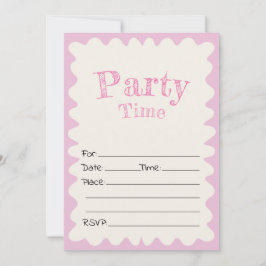 Vul de blanco verjaardagsuitnodiging in kaart