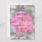 Vul de Blank Floral Wedding Uitnodiging in (Voorkant)