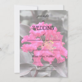 Vul de Blank Floral Wedding Uitnodiging in